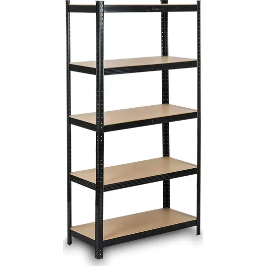 „Humberg“ metalinė sandėlio lentynų sistema 180x90x40 cm HR-813, juoda