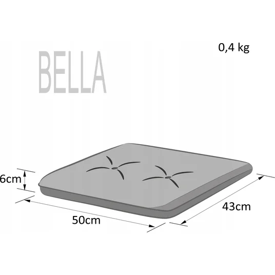 Hobbygarden PAGALVĖ „BELLA“ PILKA