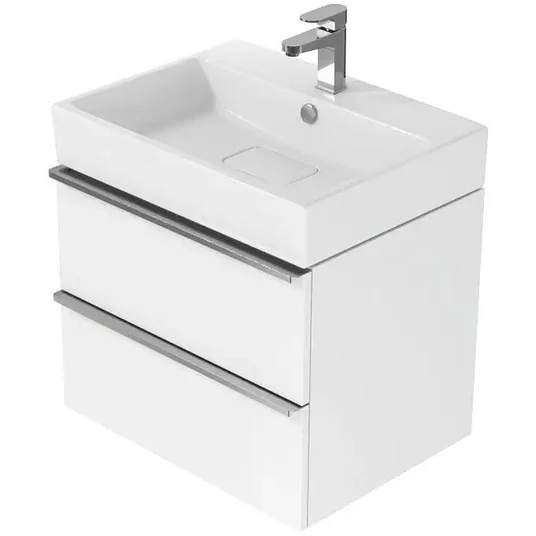 Cersanit S522-021 „VIRGO 60“ SPINTELĖ PO PLAUTUVU, PILKA, JUODOS RANKENĖLĖS, SURINKTA // CER.VIRGO-60-SZARA-UCH-CZ