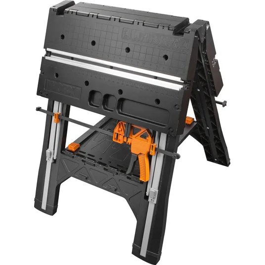 „Worx“ darbo stalas 78x63 cm, komplekte – 2 vnt. spaustuvų + 4 vnt. jungčių (WX051)