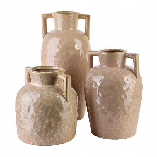 ARINA BEIGE Wazon 8x18x20,5cm