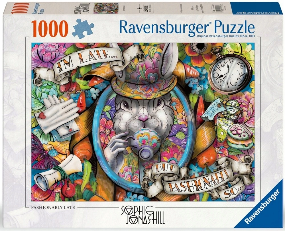 RAVENSBURGER PUZZLE puzle Fashionably Late, 1000