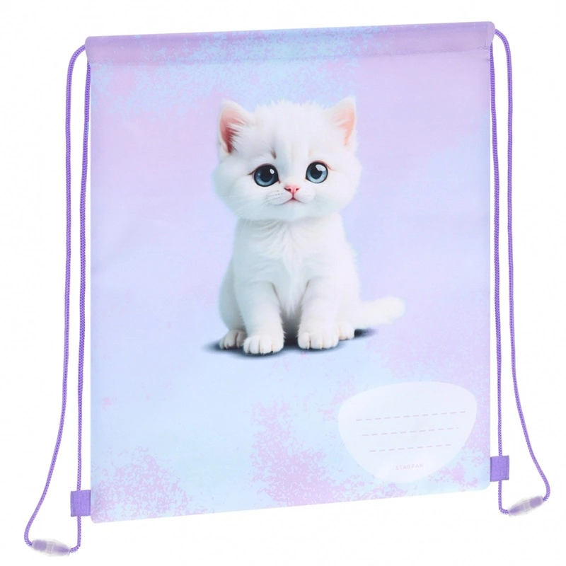 OKE Sporta apģērba maisiņš CUTE KITTY