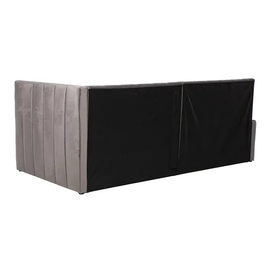 Bed JASPER with pull-out trundle 90x200cm, grey