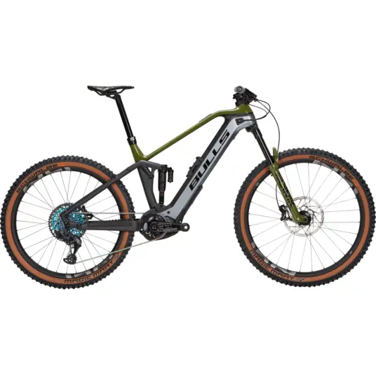 Dviratis 29 /27.5 elektrinis Bulls Sonic EVO AM Team Carbon 625Wh 12g žalia/pilka - s