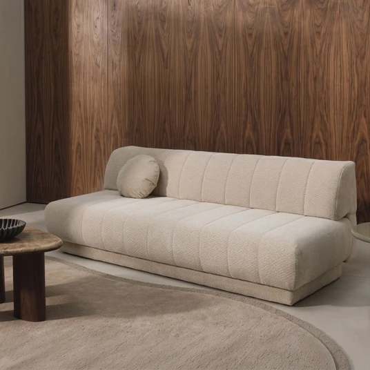 „Tsuki“ vilnonis kilimas, 165x330 cm, tuftuotas, rusvai pilkos spalvos, taupe, organiškos formos