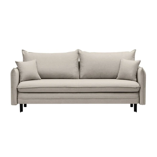 „Notti“ sofa su miego funkcija ir daiktų laikymo dėže, smėlio-pilkos spalvos