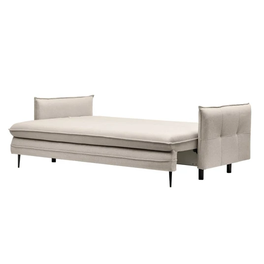 „Notti“ sofa su miego funkcija ir daiktų laikymo dėže, smėlio-pilkos spalvos