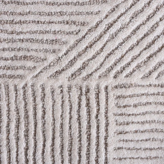 „Muri“ vilnonis kilimas, 190x290 cm, tuftuotas, kreminės/smėlio spalvos, netaisyklingos formos
