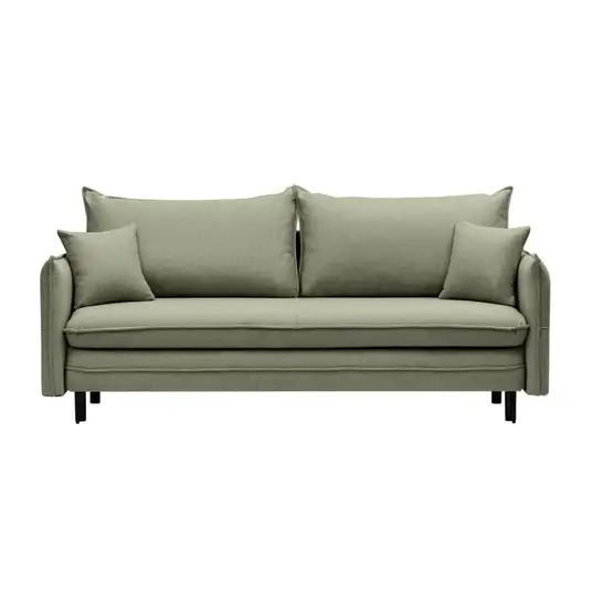 „Notti“ sofa su miego funkcija ir daiktų laikymo dėže, žalia