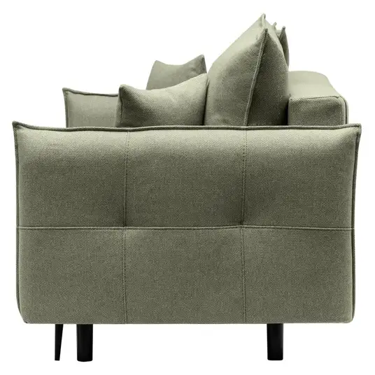 „Notti“ sofa su miego funkcija ir daiktų laikymo dėže, žalia