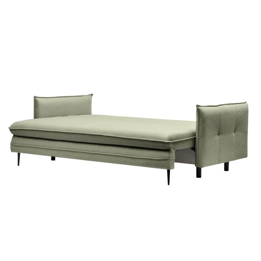 „Notti“ sofa su miego funkcija ir daiktų laikymo dėže, žalia