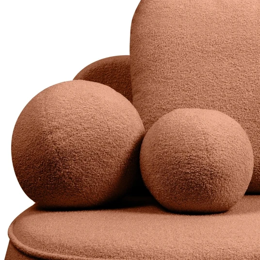 Sofos-lova su daiktų laikymo dėže „Bella“ – vario spalvos, bouclé