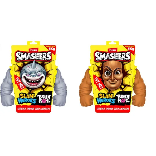 SMASHERS Slam Heroes Tamprus herojus "Brainrot", 18 cm