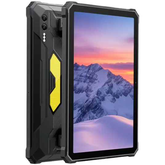 Blackview Rugged Tab Active 10 Pro 10.95-inch FHD+IPS 1920x1200 90Hz Corning 3th 12GB/512GB MT6878 Octa-core 2.5GHz 50MP Front/108MP+20MP Rear Camera infared nught vision 30000mAh NO Charging Android 14 up to 15 NFC Camping lights MIL-STD-810H Black