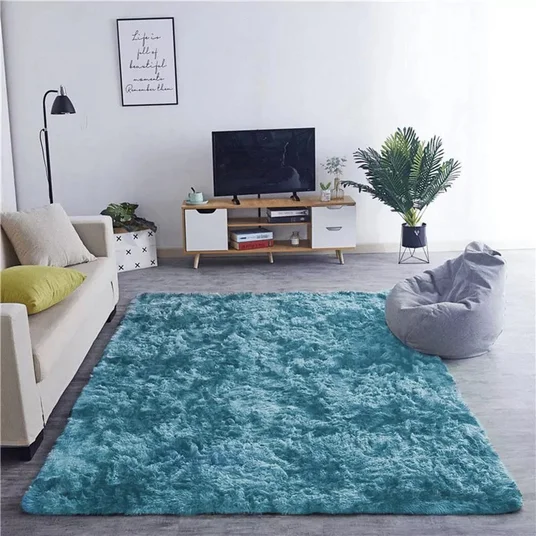 „Strado“ kilimas „Ombre Shaggy“ 160x200 „OmbreNavy“ (tamsiai mėlynas) – universalus