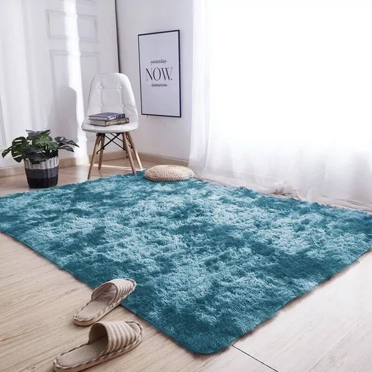 „Strado“ kilimas „Ombre Shaggy“ 160x200 „OmbreNavy“ (tamsiai mėlynas) – universalus