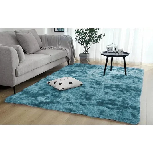 „Strado“ kilimas „Ombre Shaggy“ 160x200 „OmbreNavy“ (tamsiai mėlynas) – universalus