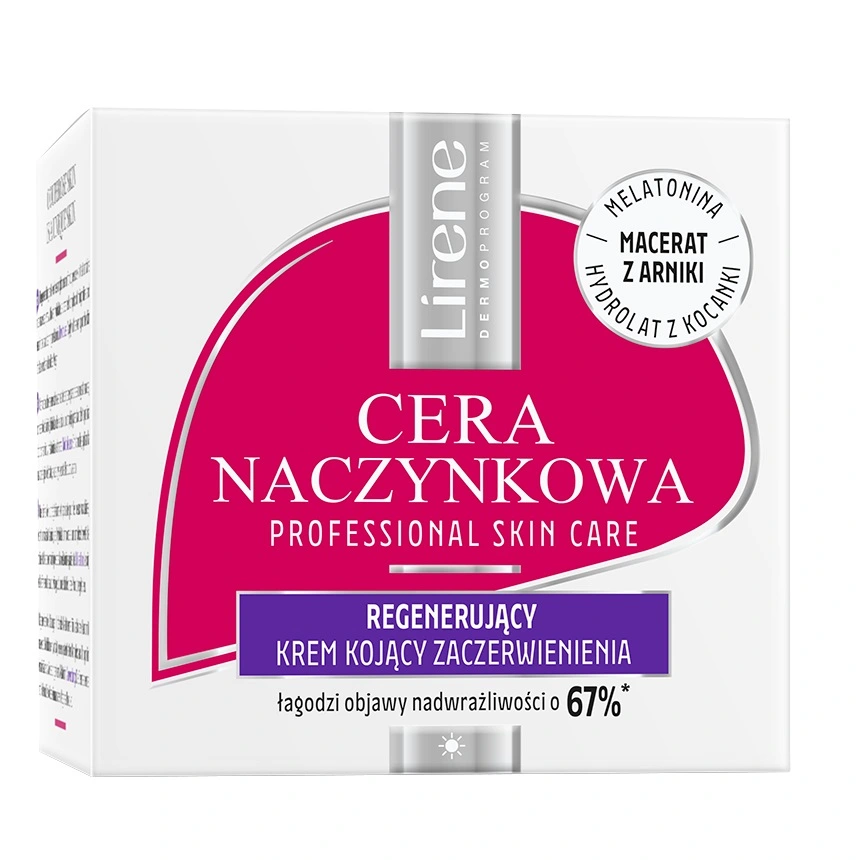 LIRENE_Regenerējošs nakts krēms, kas nomierina apsārtumu