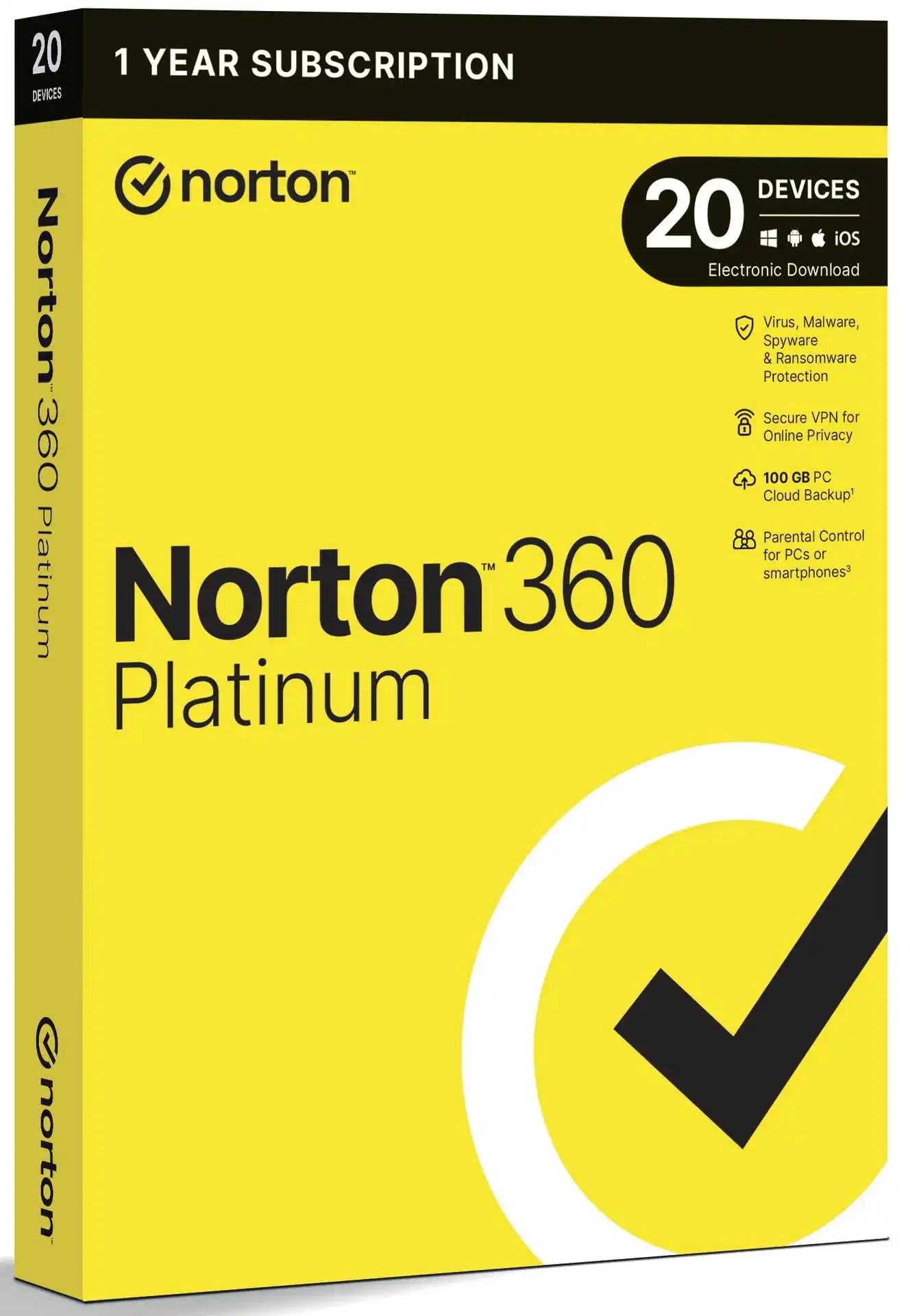 Norton 360 Platinum 100 GB antivīruss