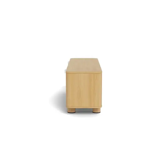 Atmore TV unit, Top melamine oak, Base steel oak foil, 160x40x50 cm