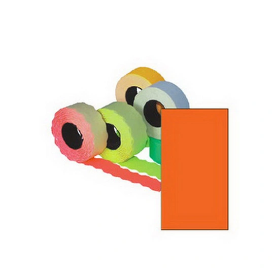 Hinnasildid, 26x16 mm, ristkülikukujulised, 5 tk, oranžid, pakend