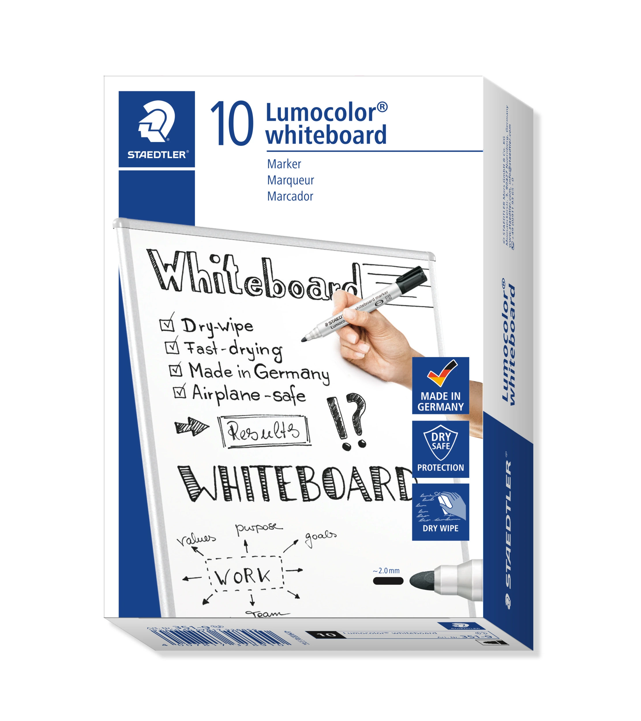 Marķieris baltai tāfelēm STAEDTLER LUMOCOLOR 351