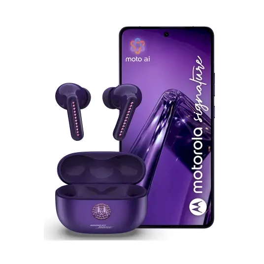 Telefonas Motorola Signature 16GB/512GB Swarovski Edition Purple + Buds 2 Plus