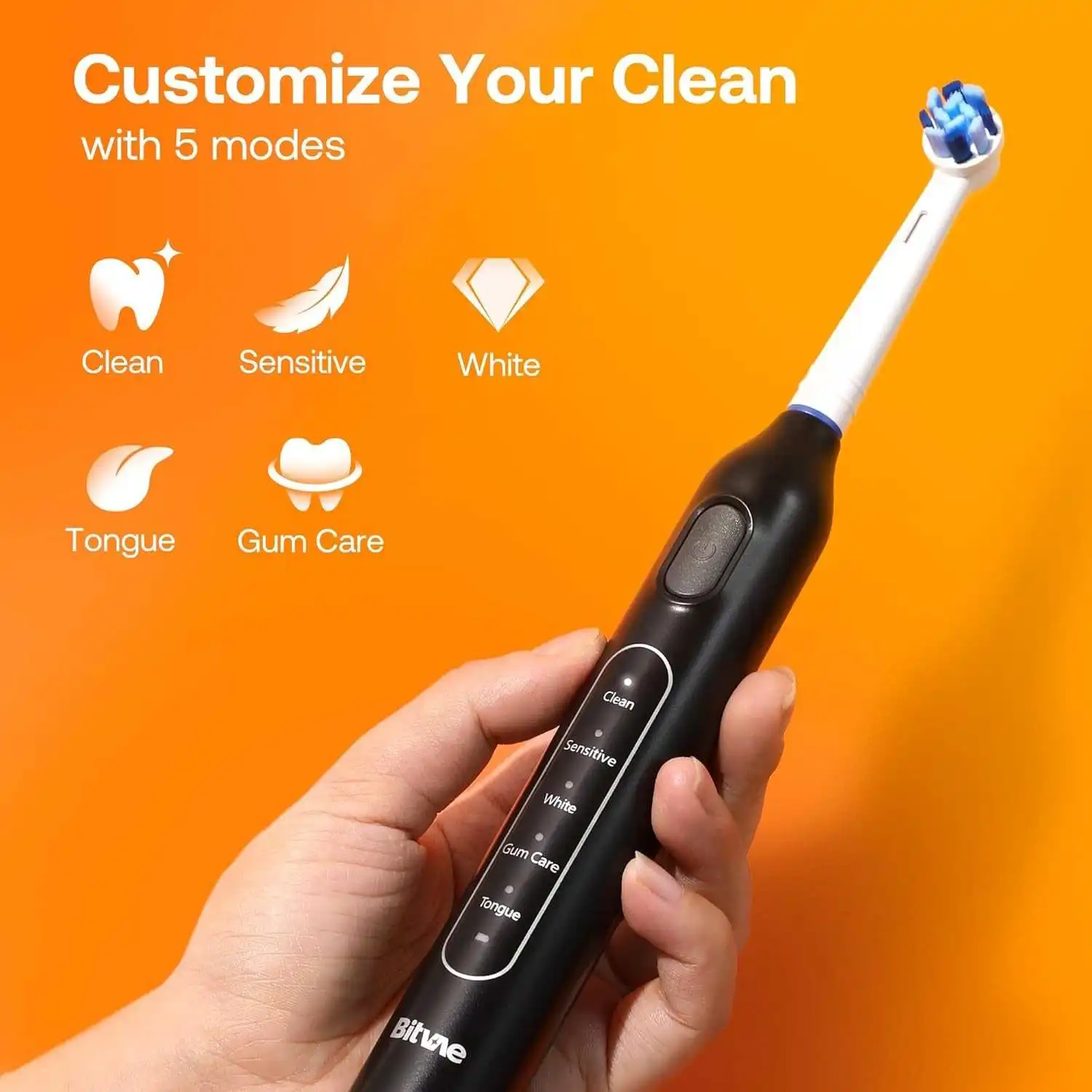 Bitvae R1 Electric toothbrush x8 brushes
