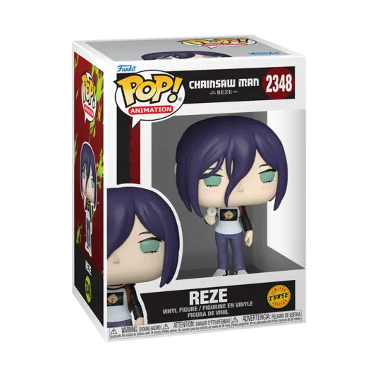 FUNKO POP! Vinilinė figūrėlė: Animation: Chainsaw Man Reze Arc - Reze w/Chase
