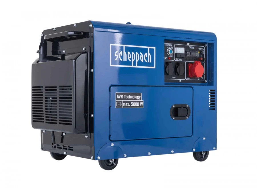 Trifāzu dīzeļģenerators SG5200D, Scheppach