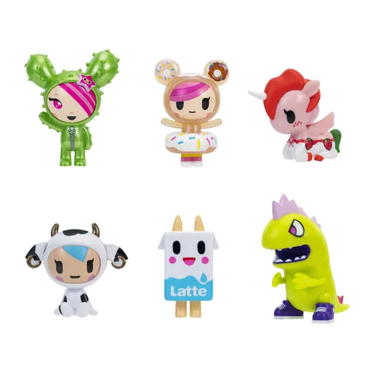 TOKIDOKI Figūrėlių rinkinys, 6 vnt., 5 cm