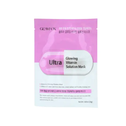 Glamfox, Ultra, Glowing, Sheet Mask, For Face, 25 g