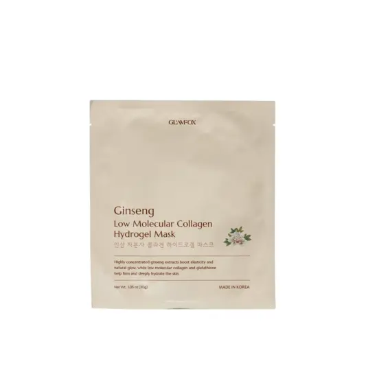 Glamfox, Ginseng, Hydrating, Firming, Brightening, Revitalising, Hydrogel, Gel Mask, For Face, 30 g