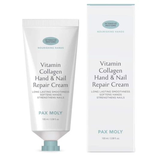 PaxMoly, Vitamin Collagen, Hydrating & Moisturising, Hand & Nail Cream, Fruity & Floral, 100 ml