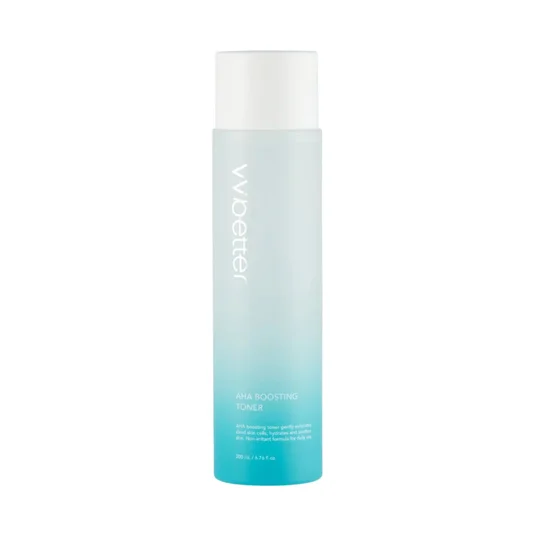 VV Better, AHA Boosting Toner, Hydrating, Exfoliating & Brightening, Tonic Lotion, Face, 200 ml