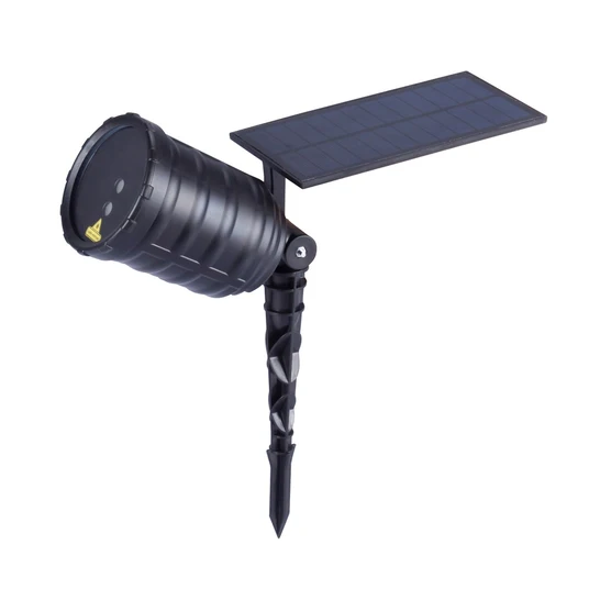 Dekoratyvinis lazerinis sodo šviestuvas Ultron save-E Rotating Laser Solar, raudona/žalia, saulės energija, IP65