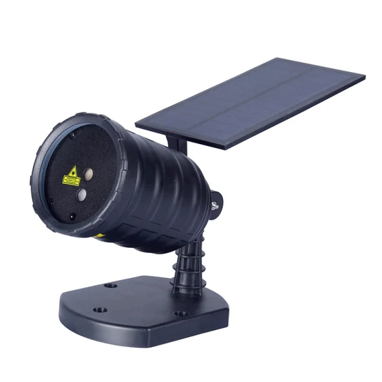 Dekoratyvinis lazerinis sodo šviestuvas Ultron save-E Rotating Laser Solar, raudona/žalia, saulės energija, IP65