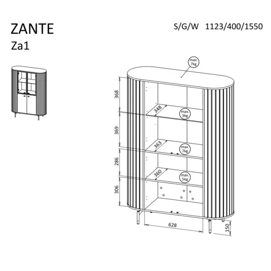 Vitrina ZANTE ZA1
