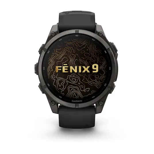 Išmanusis laikrodis Garmin Fenix 9 47mm Carbon Grey DLC Titanium/Black 010-04762-11