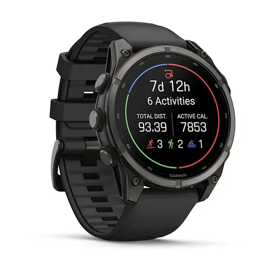 Išmanusis laikrodis Garmin Fenix 9 47mm Carbon Grey DLC Titanium/Black 010-04762-11