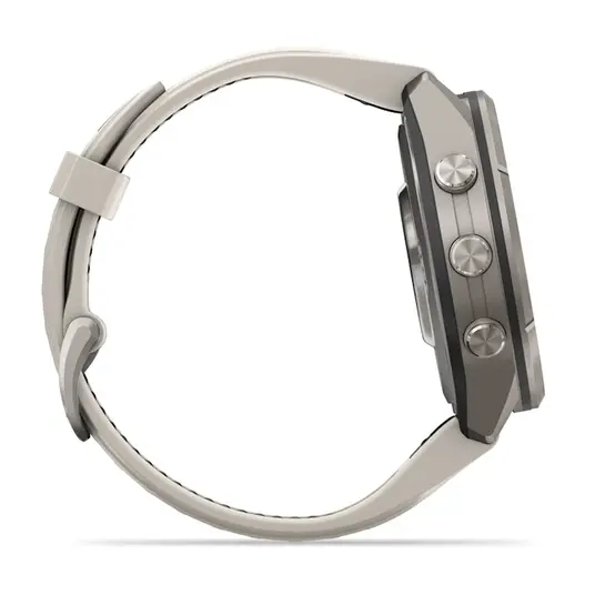Išmanusis laikrodis Garmin Fenix 9 Pro inReach 43mm Titanium Fog Grey/Dark Sandstone 010-04335-81