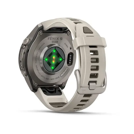 Išmanusis laikrodis Garmin Fenix 9 Pro inReach 43mm Titanium Fog Grey/Dark Sandstone 010-04335-81