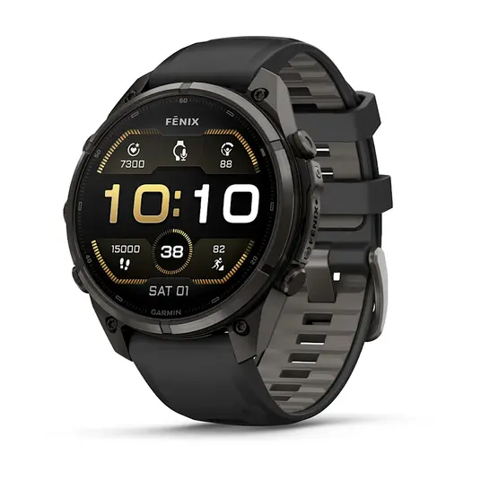 Išmanusis laikrodis Garmin Fenix 9 Pro 47mm Carbon Gray DLC Titanium/Black/Pebble Grey 010-04336-16