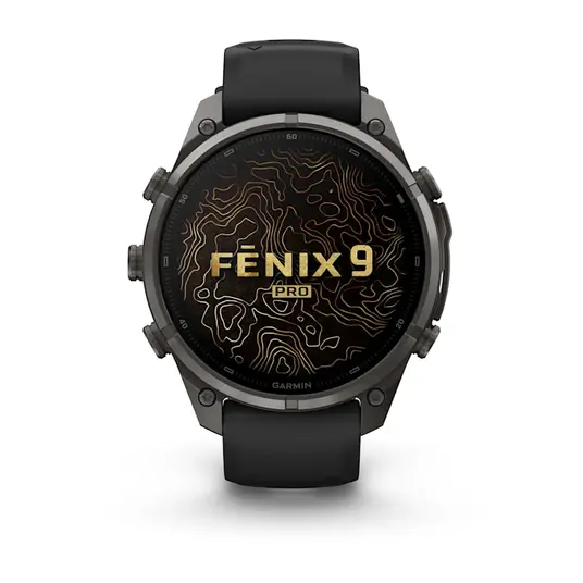 Išmanusis laikrodis Garmin Fenix 9 Pro 47mm Carbon Gray DLC Titanium/Black/Pebble Grey 010-04336-16