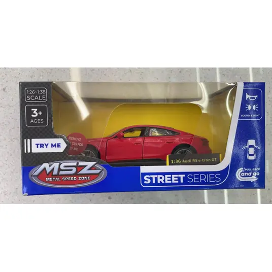 MSZ metallist mudelauto Audi E-tron GT, skaala 1:36