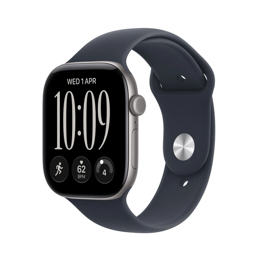 Nutikell Apple Watch Series 12 GPS + Cellular 46mm Space Grey Aluminium Case with Navy Blue Sport Band - M/L MJG74ET/A