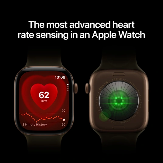 Išmanusis laikrodis Apple Watch Series 12 GPS + Cellular 46mm Radiant Gold Titanium Case with Burgundy Sport Band - M/L MJGT4ET/A