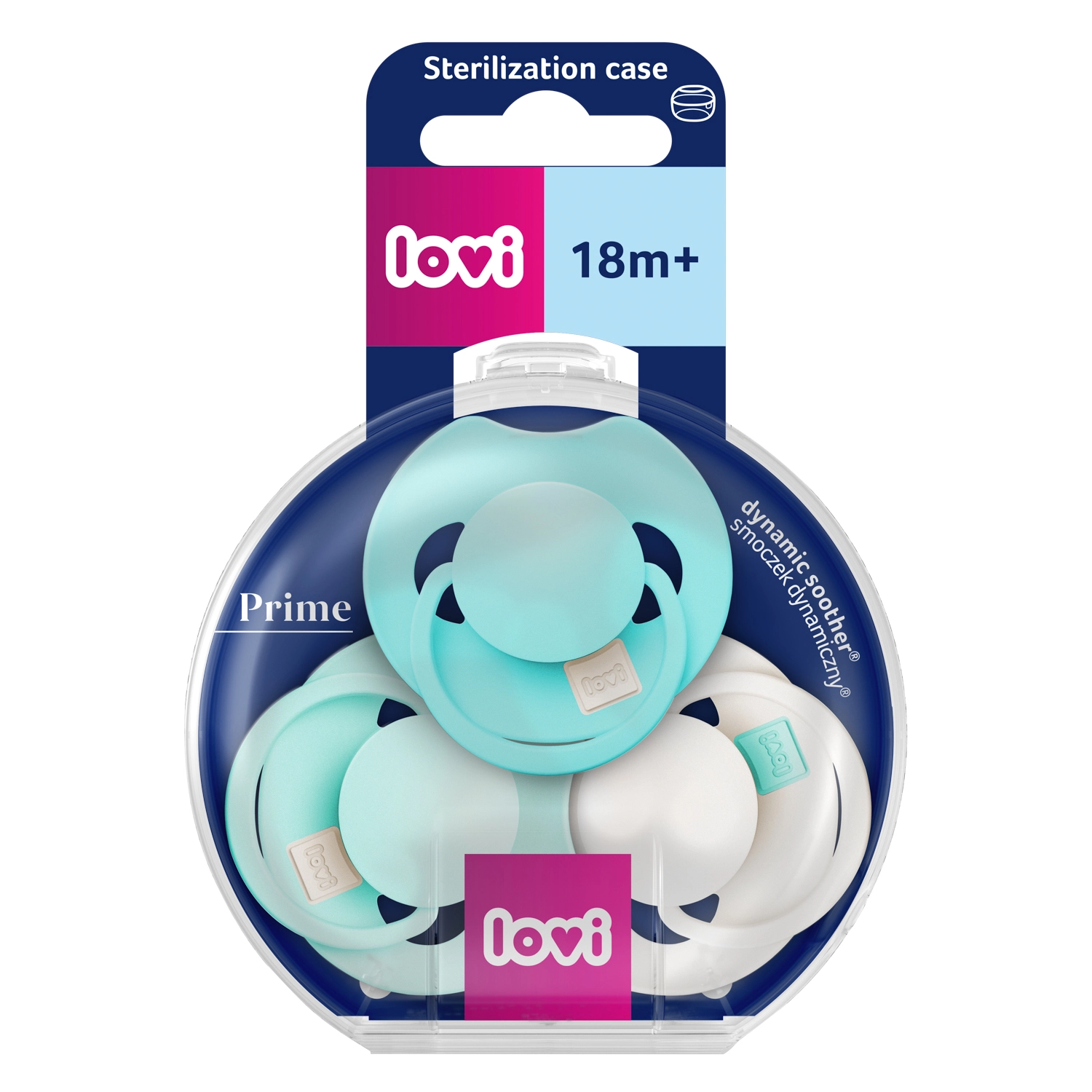 LOVI Prime silikona dinamiskais knupītis, Aqua