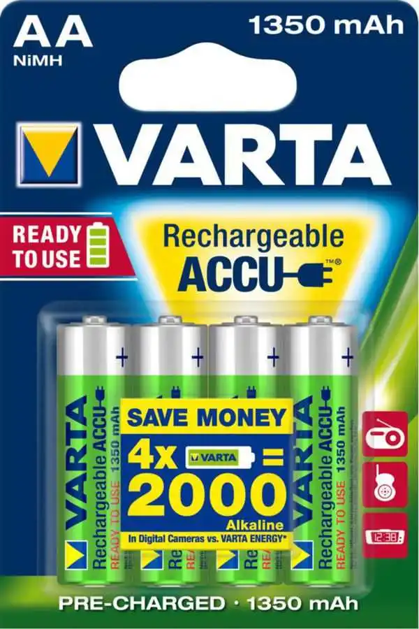 VARTA Uzlādējamas AA / R6 baterijas